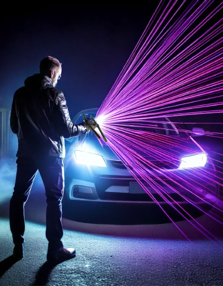 mtrack using RF to locate a stolen car